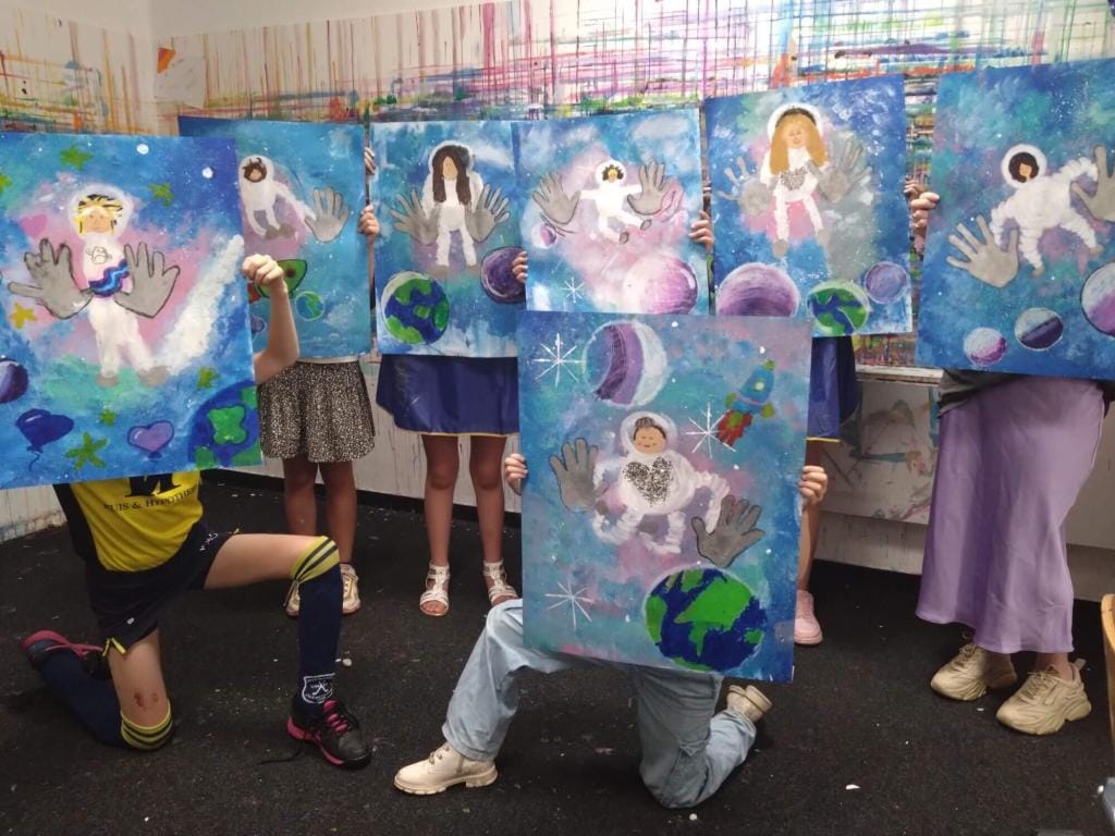 Feestje Tekenen En Schilderen Voor Kinderen En Tieners Met Thema Space Galaxy Feestje tekenen en schilderen voor kinderen en tieners met thema Space Galaxy